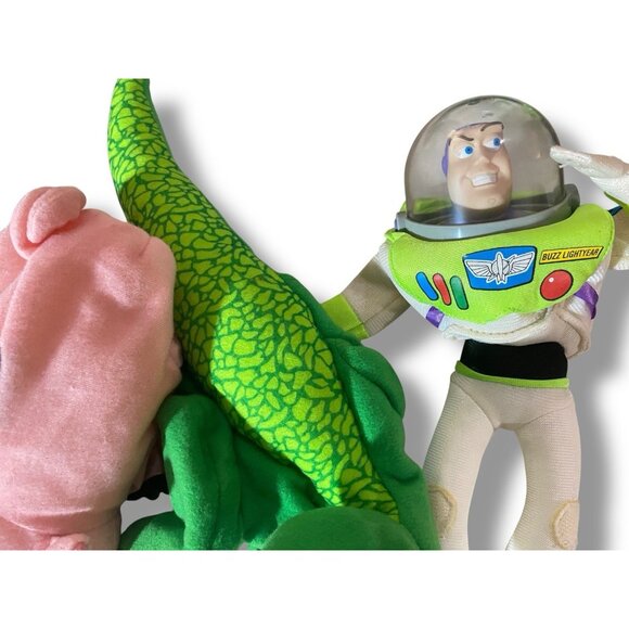 Vintage 1995 Toy Story Puppet Pals Set Burger King Hamm Rex Woody Buzz Lightyear - Picture 4 of 6